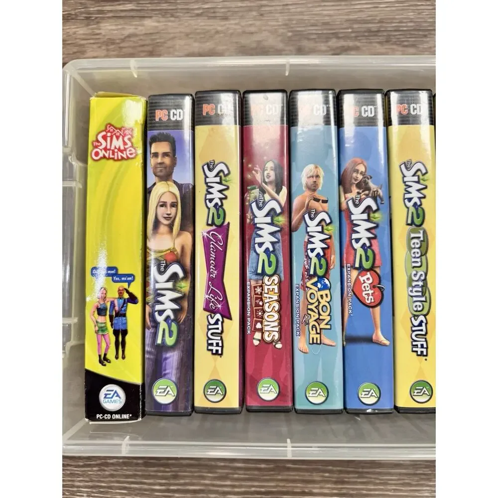 The Sims 2 PC Game Lot 14 Games Expansions Stuff Packs + Sims Online EA